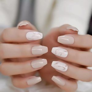 Cream Tan Press-On Nails